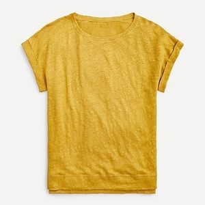 J.Crew Linen rolled-cuff T-shirt